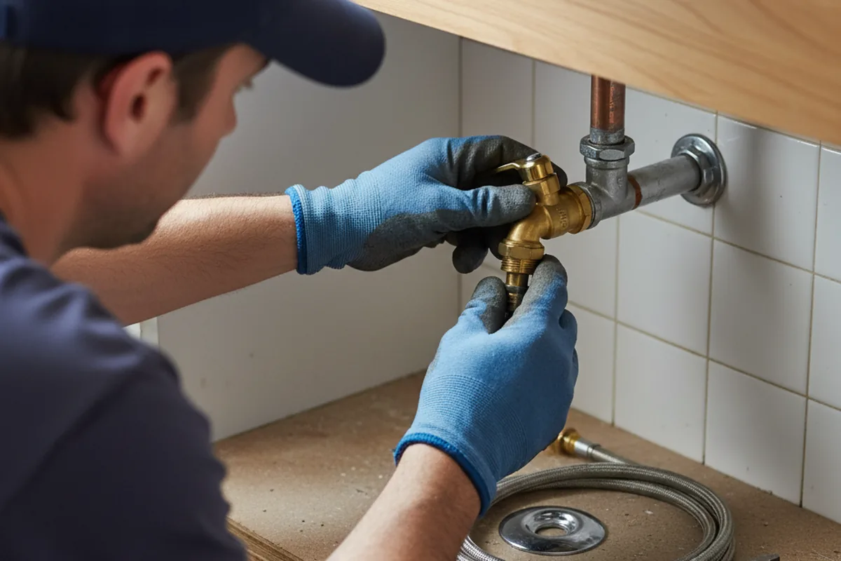 Shutoff valve and fitting work during Faucet and Fixture Repair in Greenvale